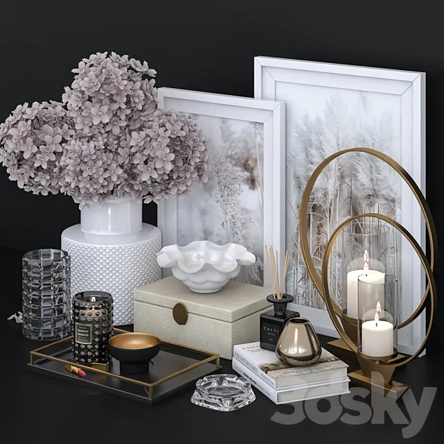 Decorative set 03 3DModel