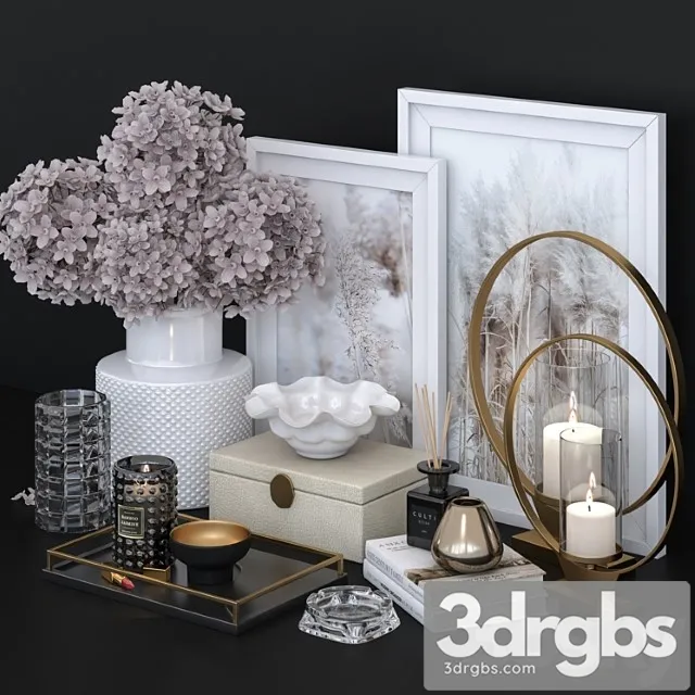 Decorative Set 03 58 3D Model Download