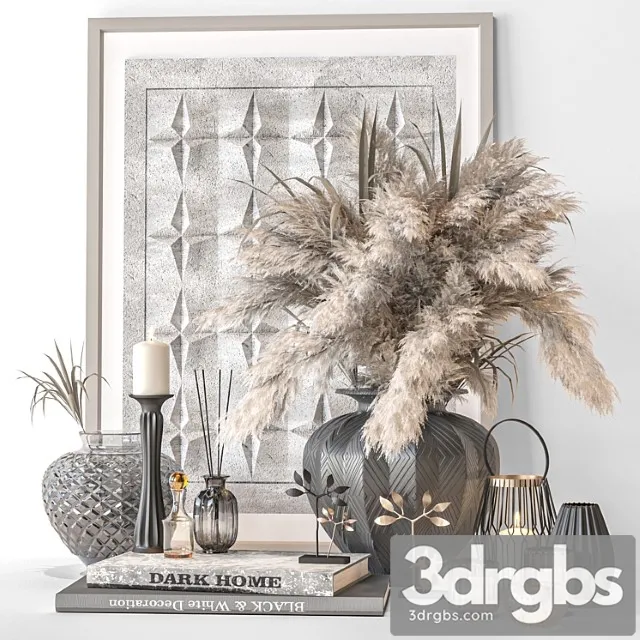 Decorative Set 03 92 3D Model Free