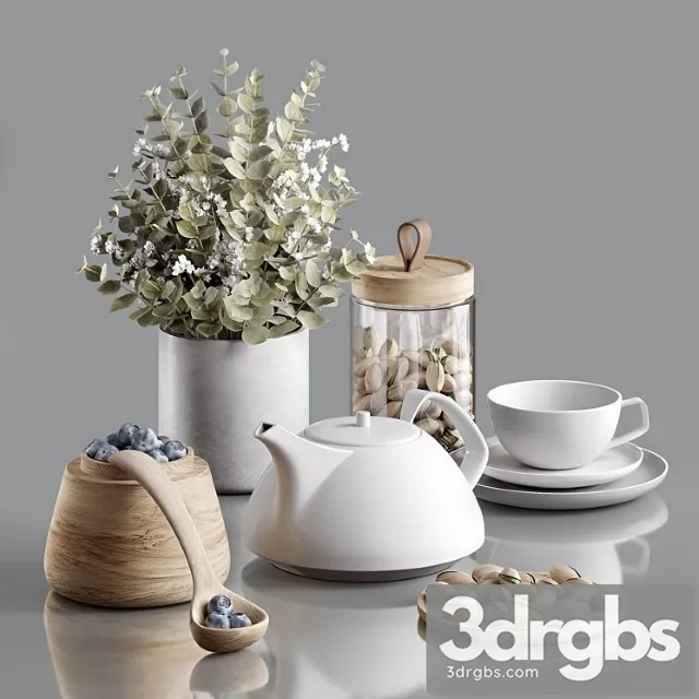 Decorative Set 034 3D Model Free