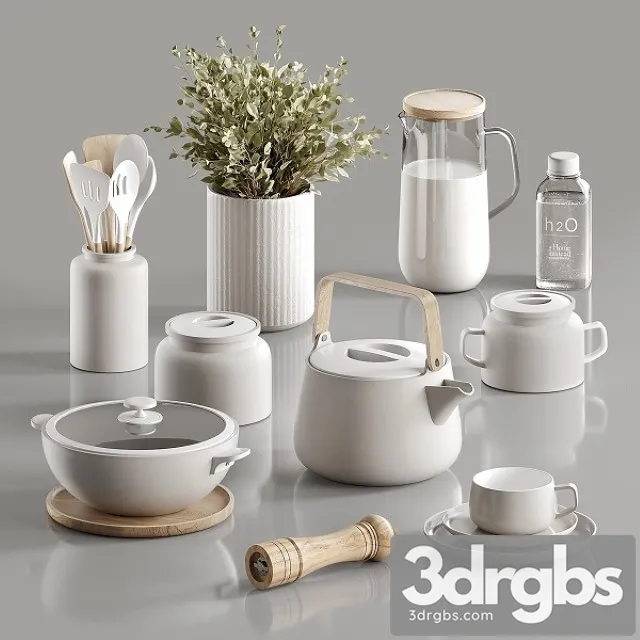 Decorative Set 036 3D Model Free