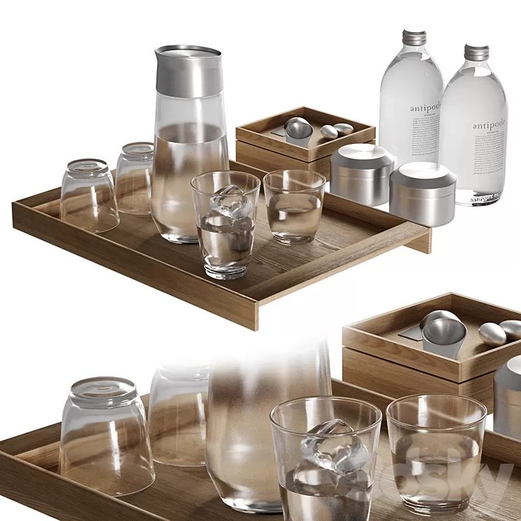 Decorative set 04 3D Model