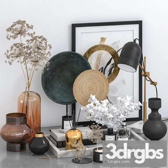 Decorative Set 04 3D Model Download
