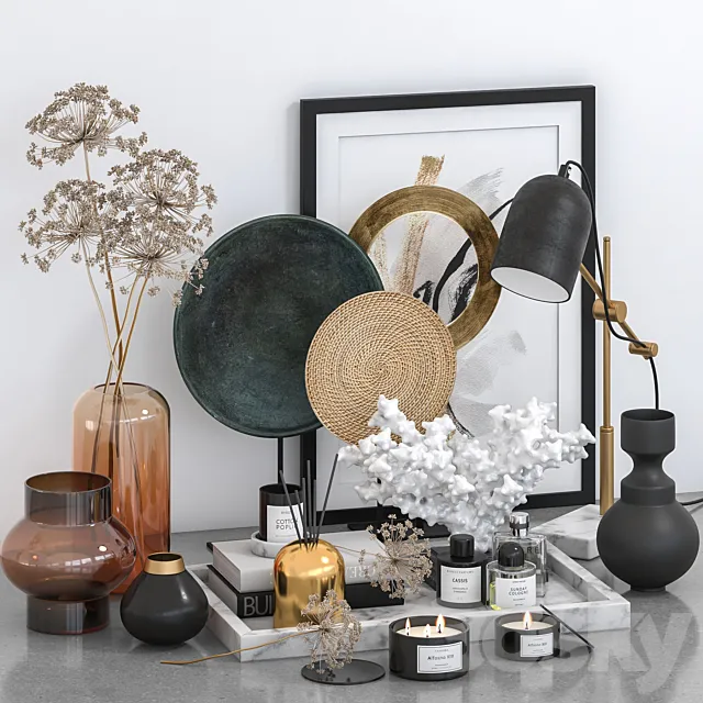 Decorative set 04 3DModel