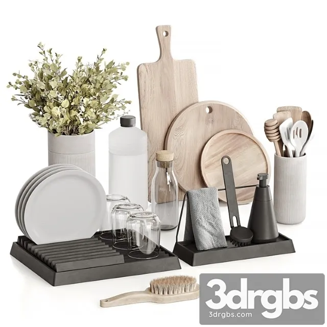 Decorative Set 040 3D Model Free