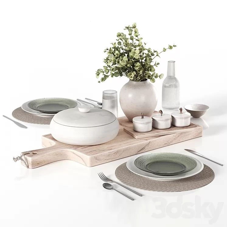 Decorative set 041 3D Model