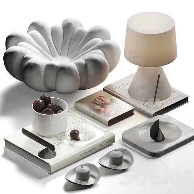 Decorative set 043 with 101 cph 3DModel