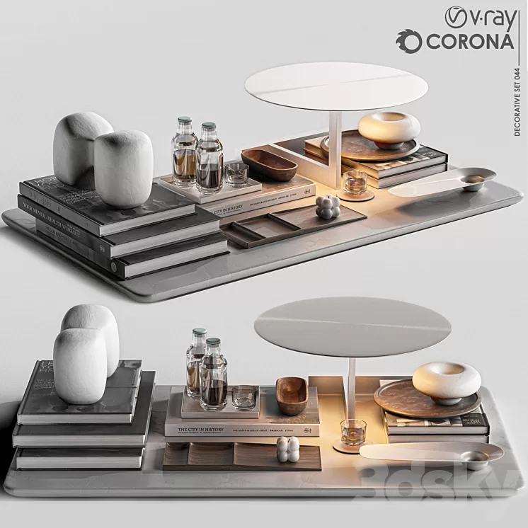 Decorative Set -044 -Vibia Lamp 3D Model Free