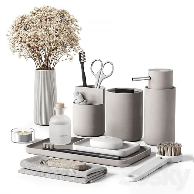 Decorative set 046 3D Model