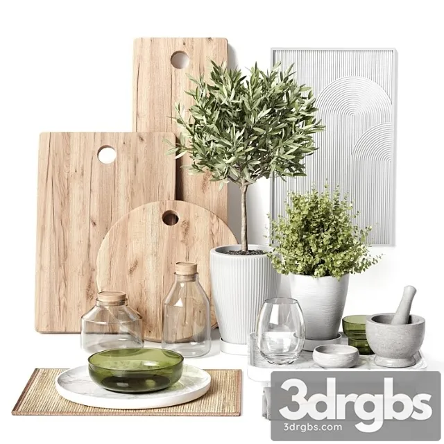 Decorative Set 048 3D Model Download
