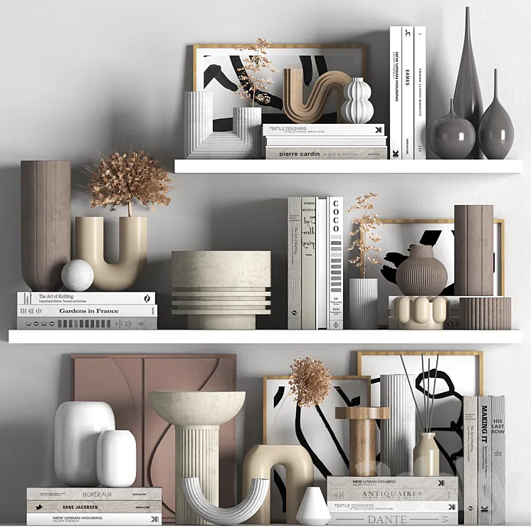 decorative set 05 3D Model Free