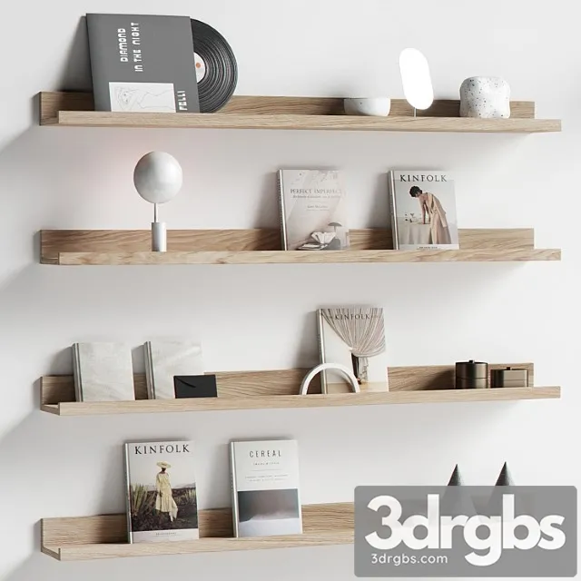 Decorative Set 050 Bookshelf Free Download