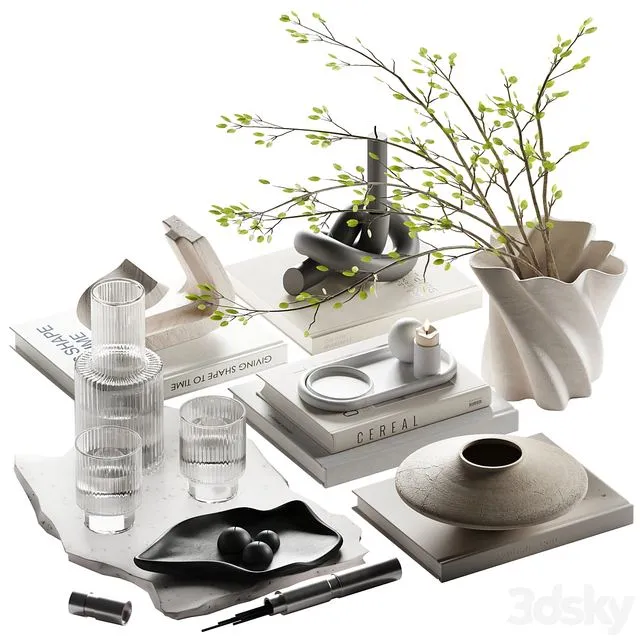 Decorative set 054 3D Model