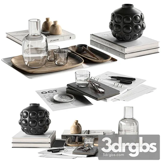 Decorative Set 056 1 3D Model Free