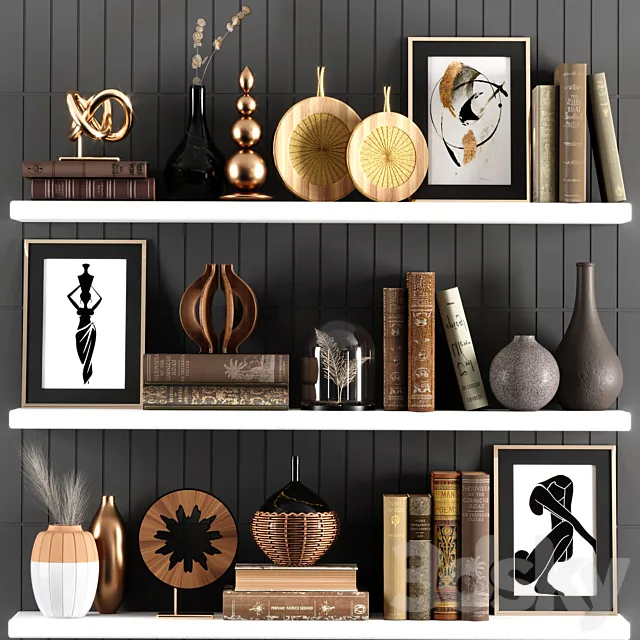 Decorative set 06 3D Model