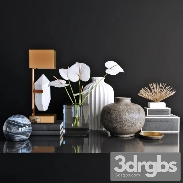 Decorative Set 06 3D Model Free