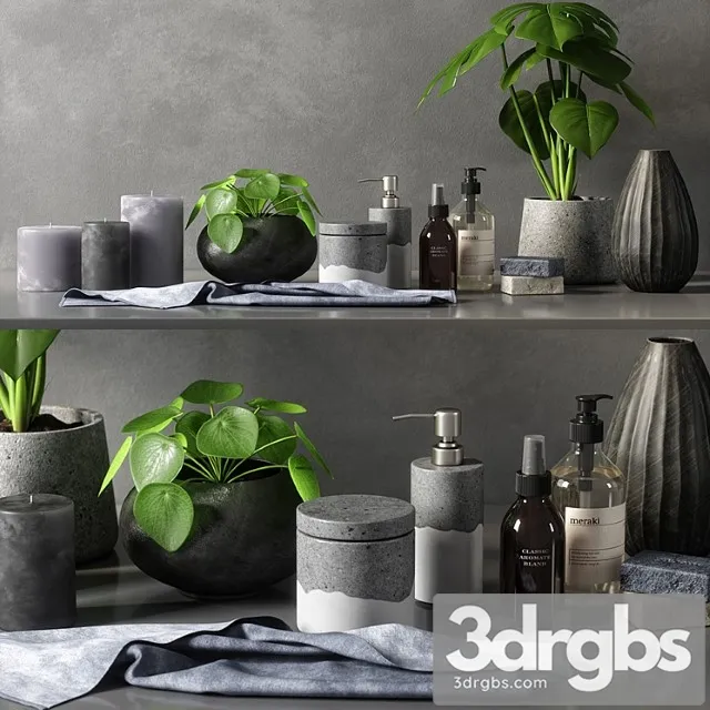 Decorative Set 06 3D Model Free