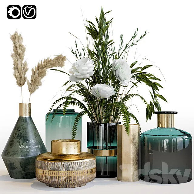 Decorative set 06 3DModel