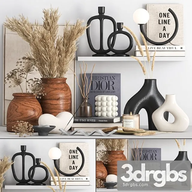 Decorative Set 06 47 3D Model Download
