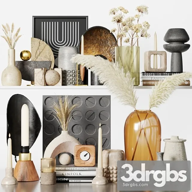 Decorative Set 06 79 3D Model Download