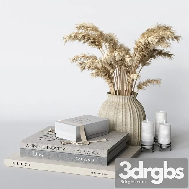 Decorative Set 07 2 2 3D Model Free