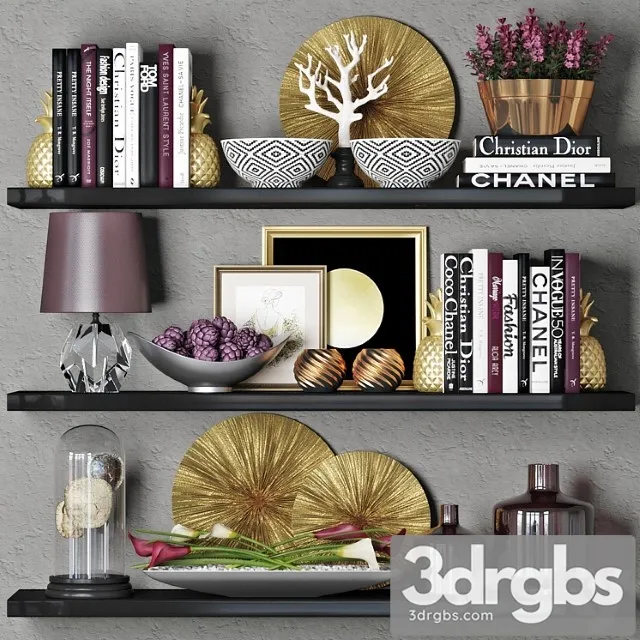 Decorative Set 07 2 22 3D Model Download