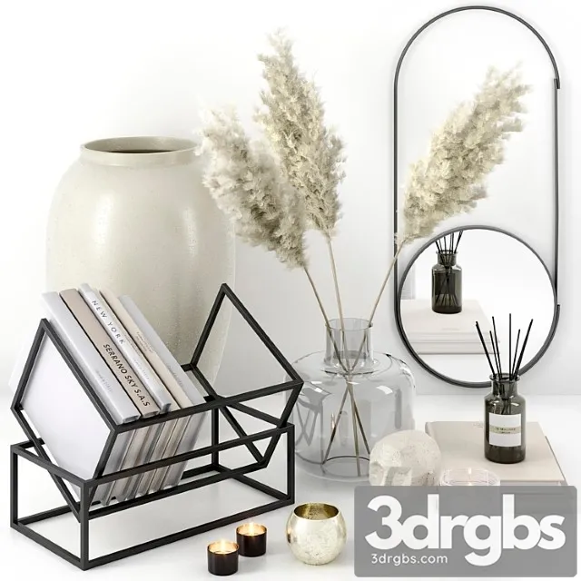 Decorative set 07 3 3D Model Free