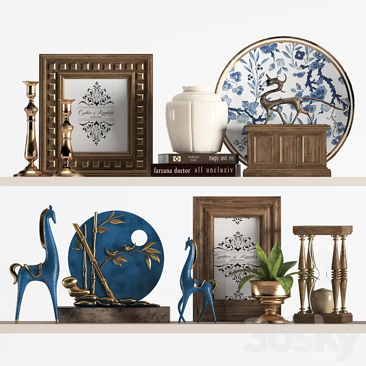 Decorative set 07 3D Model