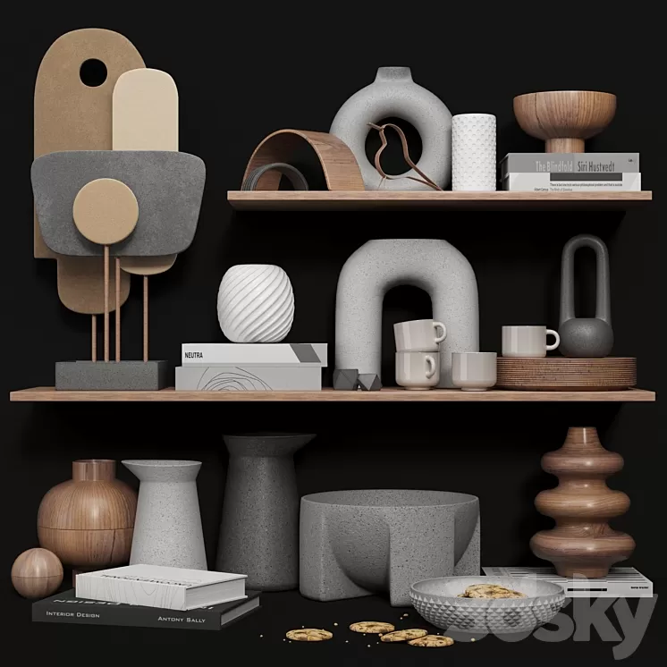 decorative set 07 3D Model Free