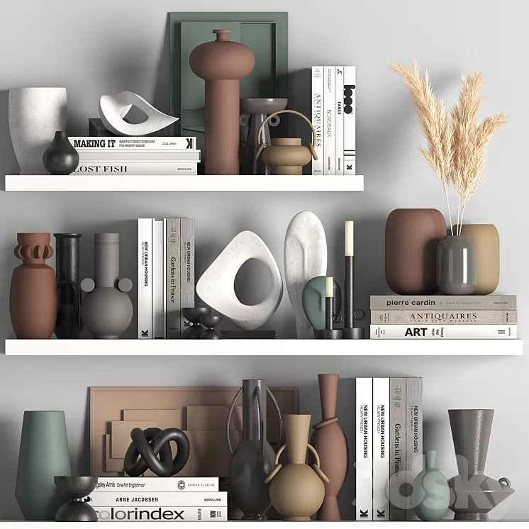 decorative set 07 3D Model Free