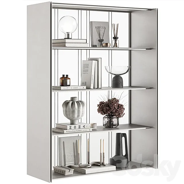 Decorative Set-079 Shelf Accessories 3D Model