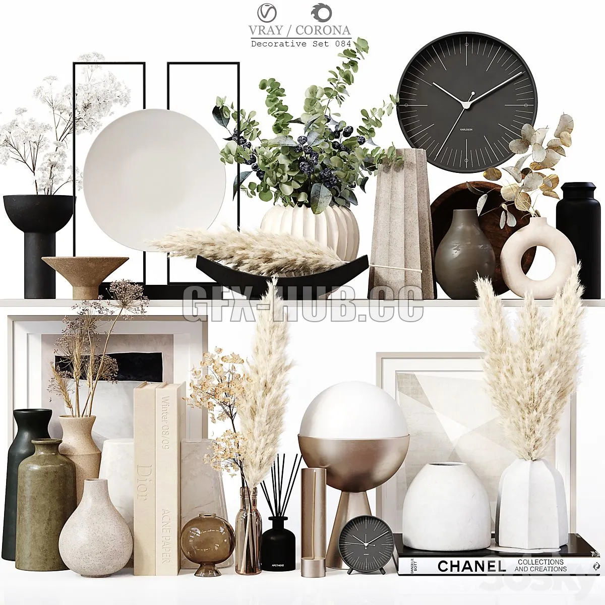 Decorative Set 084 3D Model