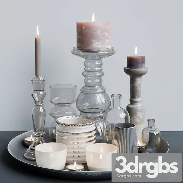 Decorative set 08_3 3D Model Free