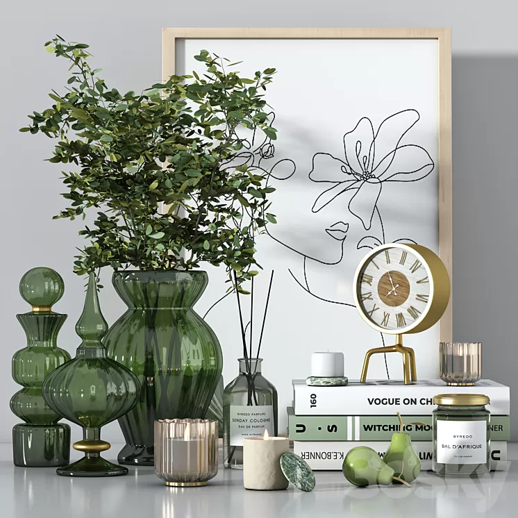 Decorative set 09 3D Model