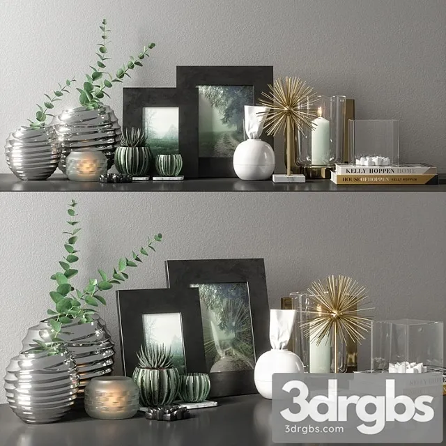 Decorative set 09_3 3D Model Free