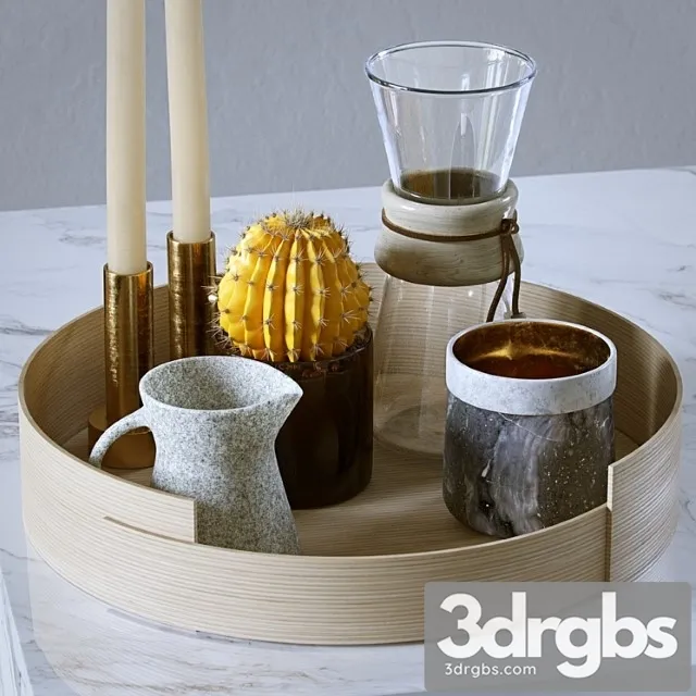 decorative set 1 2 2 3D Model Free