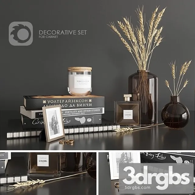 Decorative Set 1 2 3D Model Download