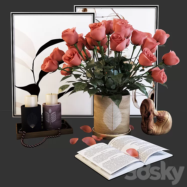 Decorative set 1 3D Model