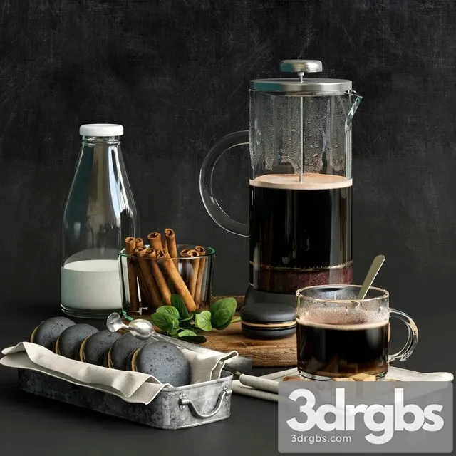 Decorative Set 1 3D Model Free