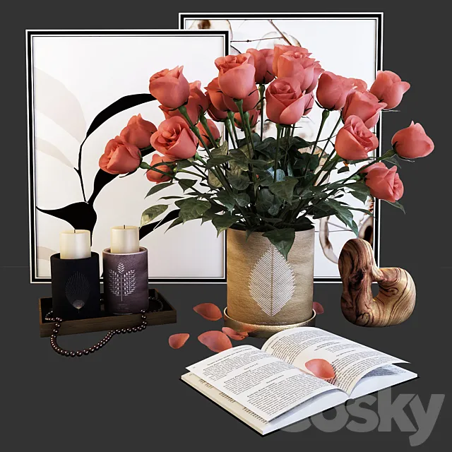Decorative set 1 3DModel