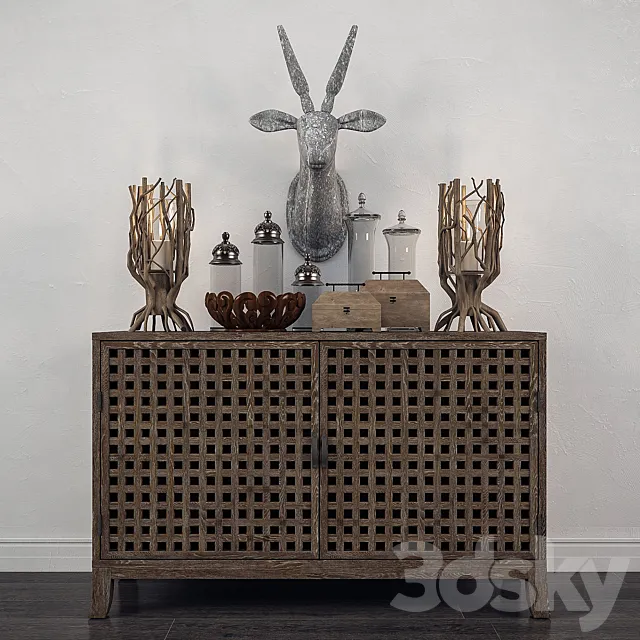 Decorative set 1 3D Model