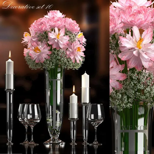 Decorative set 10 3D Model