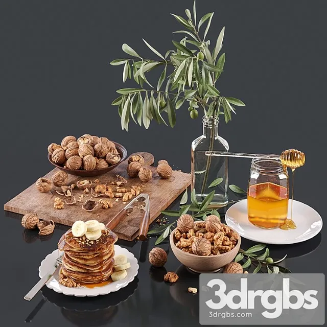 Decorative Set 10 3D Model Free