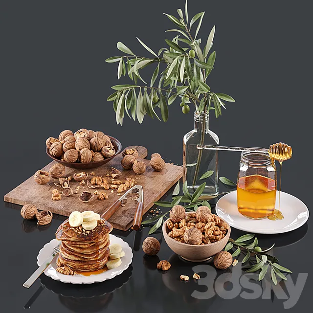 Decorative set 10 3DModel
