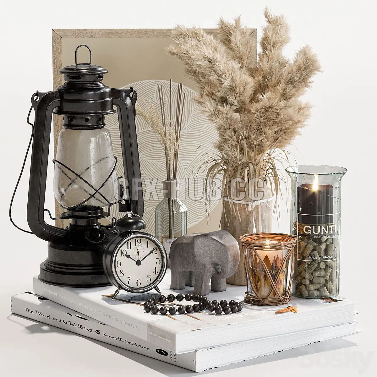 Decorative set 10 with clock Free Download