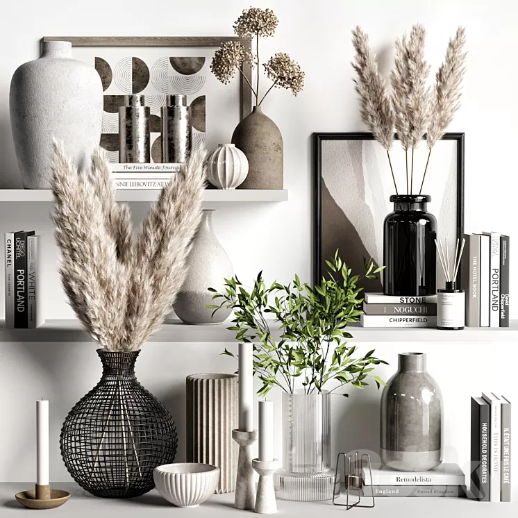 Decorative set 104 3D Model