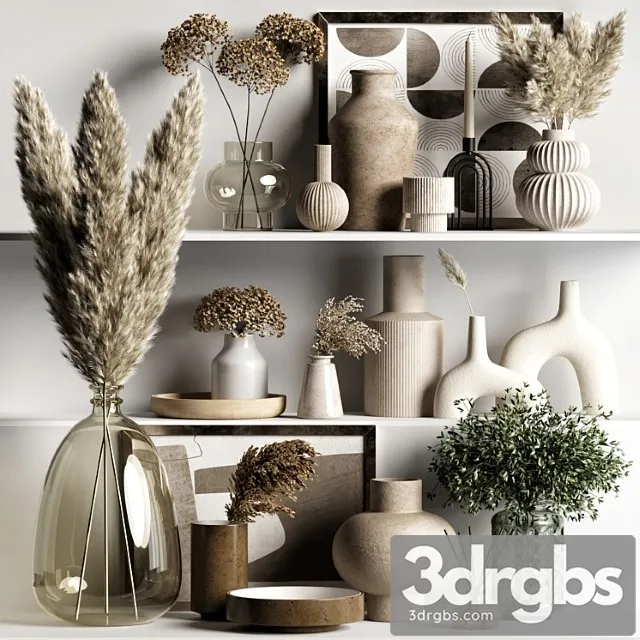 Decorative Set 106 1 3D Model Download