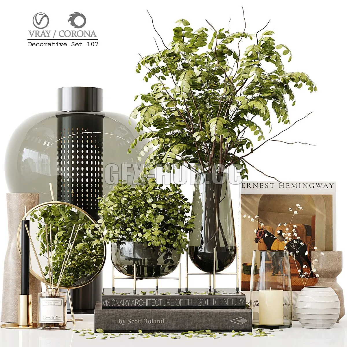 Decorative Set 107 3D Model