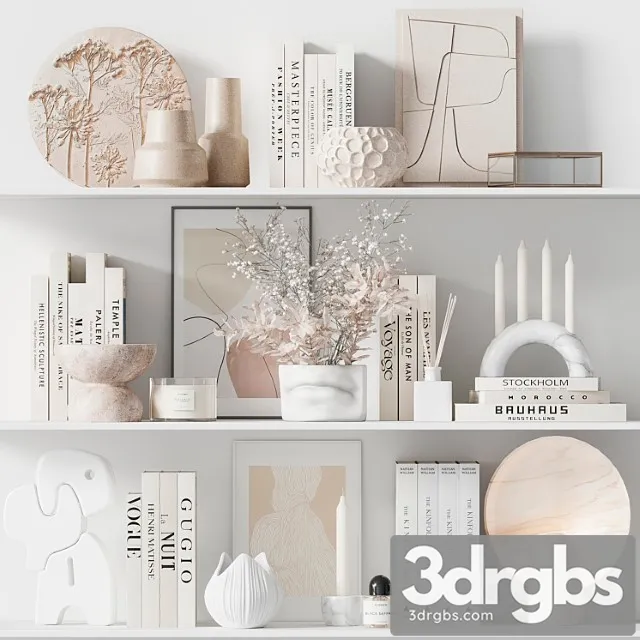 Decorative Set 11 20 3D Model Free