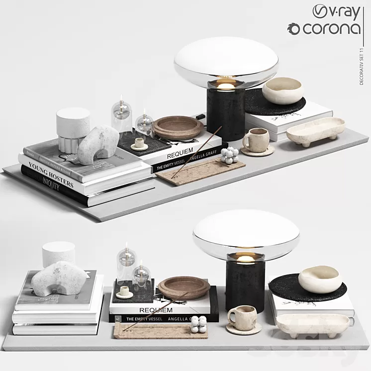 Decorative Set 11 3D Model Free